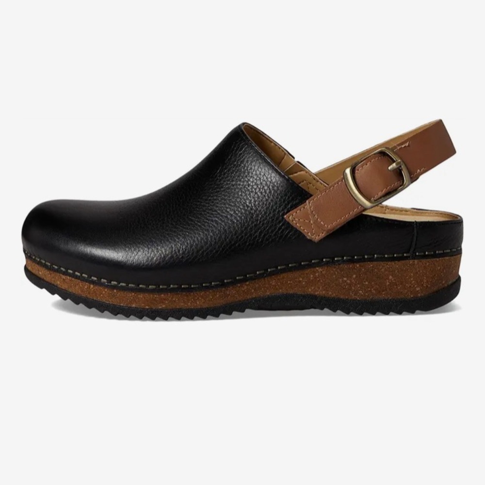 Dansko Merrin Womens Clogs 41 Black Waxy